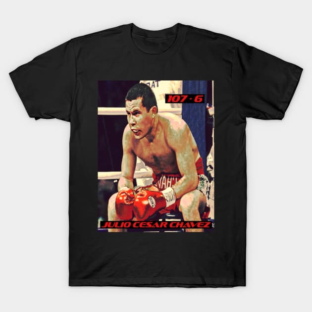 Julio Cesar Chavez Sr. T-Shirt by BlackOzean